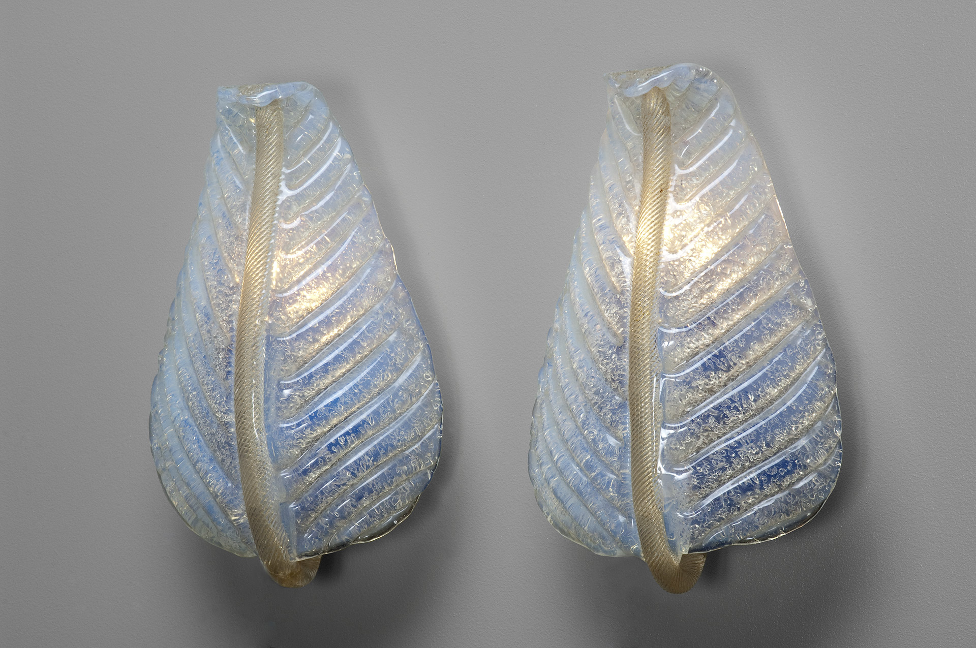 Jacksons Pair Of Small Murano Wall Lamps Pair Of Small Murano Wall Lamps