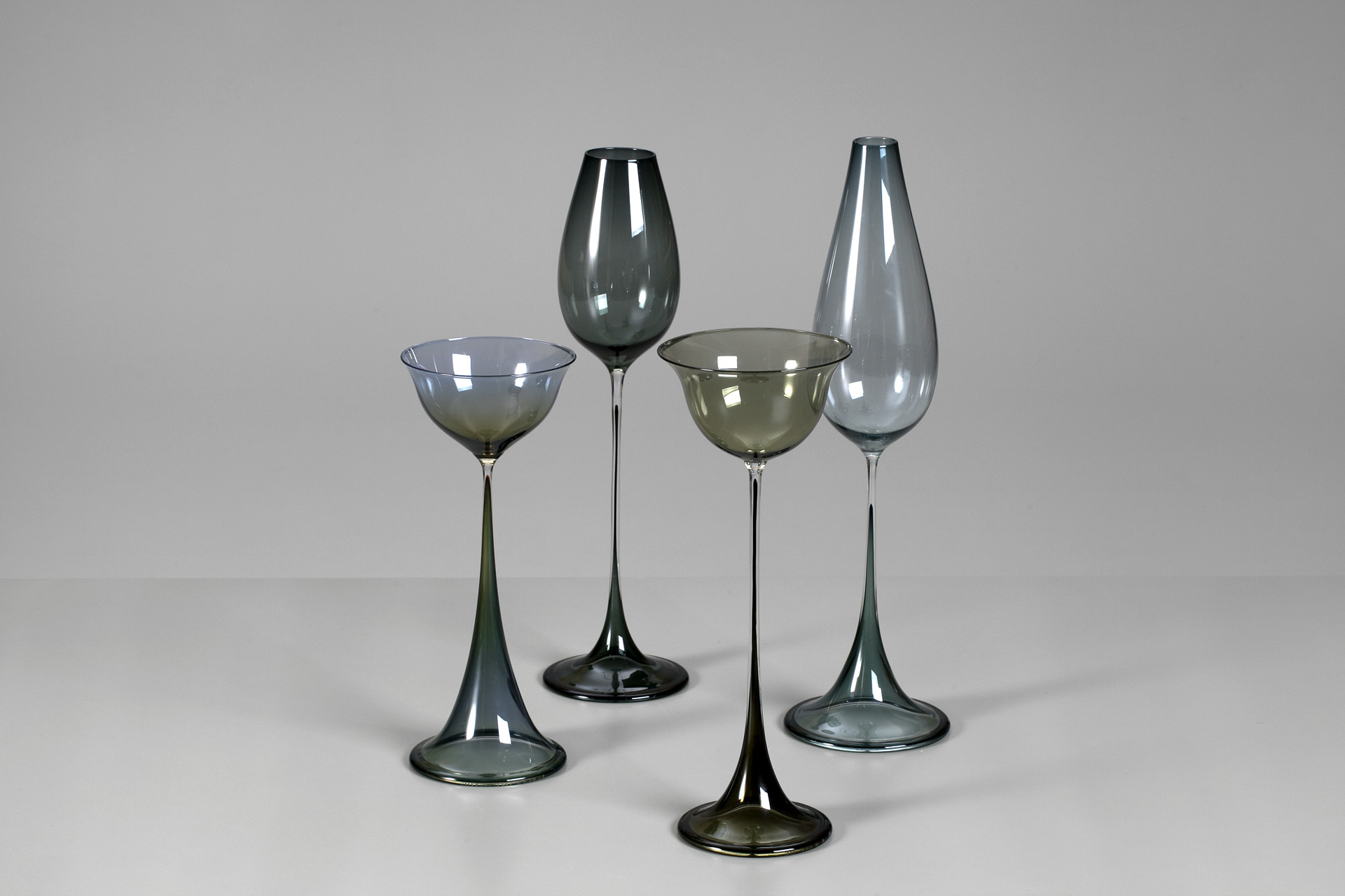 Jacksons Group of Tulip Vases Nils Landberg