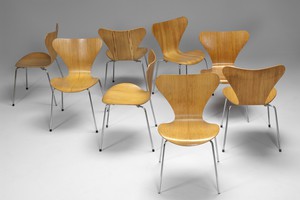 Set of Eight Number Seven Chairs