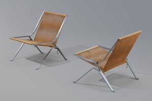 Pair of PK-25 Lounge Chairs