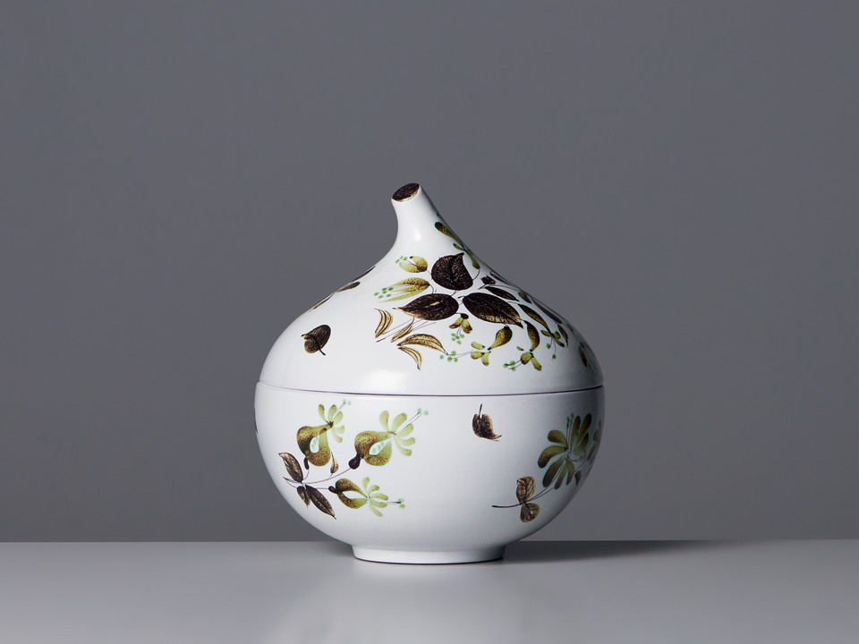 Stig Lindberg – 'Pumpkin' Lidded Bowl - Jackson Design