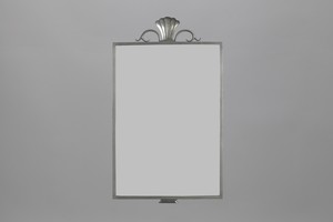 Neoclassical Pewter Mirror