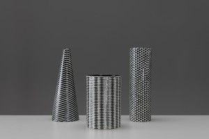 Three "Domino" Vases
