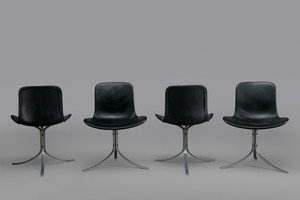 Set of Four 'PK 9' Chairs