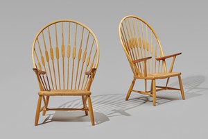 Pair of 'Peacock' Armchairs
