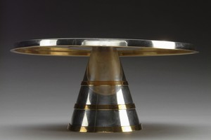 Pewter and Brass Tazza