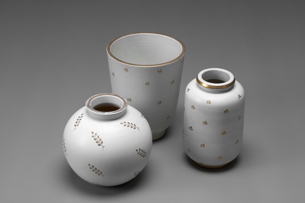 Group of 'Carrara' Vases