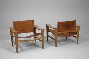 Pair of 'Sawbuck' Chairs