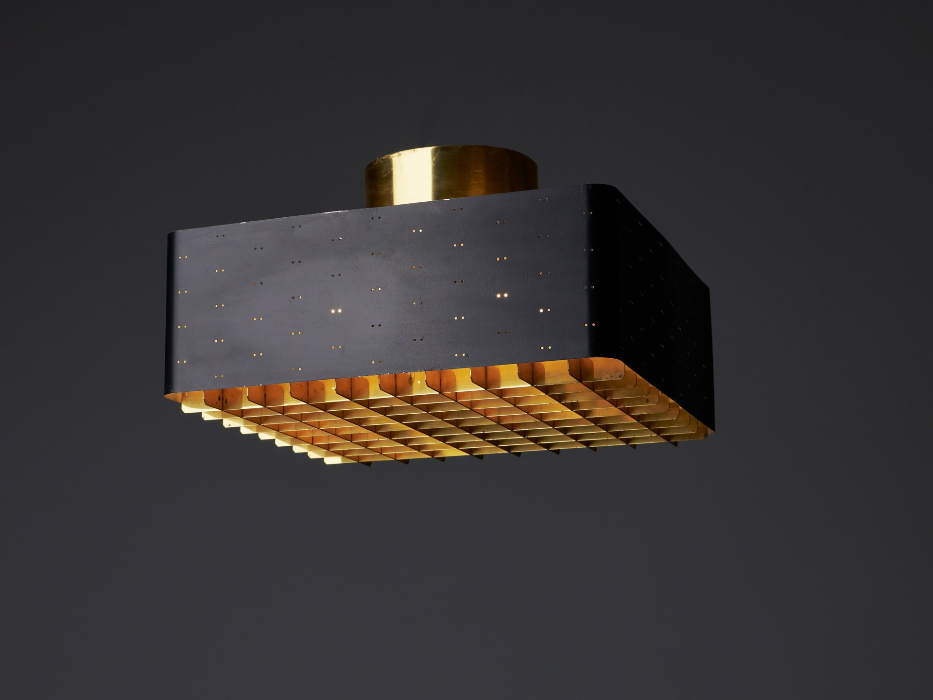 Mid-Century Starry Sky Ceiling Lamp by Paavo Tynell for Oy Taito