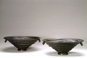 A pair of 'Shell Urns'