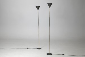 Pair of "Champagne Flute" Floor Lamps