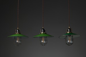Three Industrial Ceiling Lights