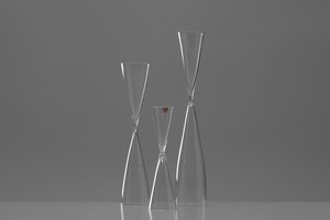 Set of Three 'Hour Glass' Vases