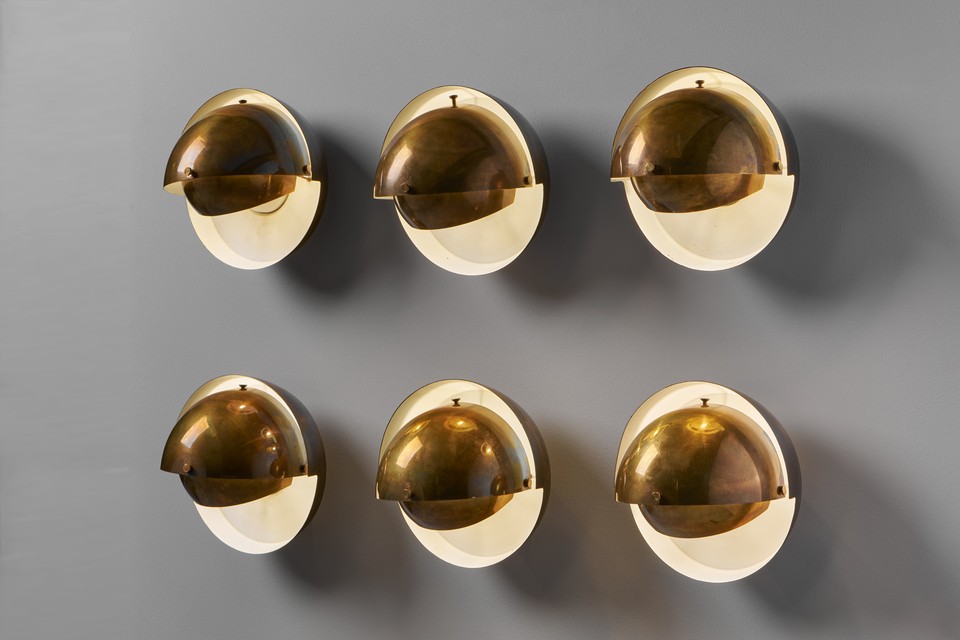 Set of Six Wall Lamps