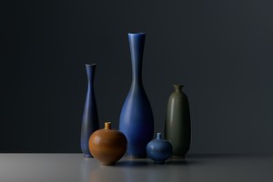 Five Berndt Friberg Vases