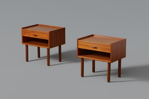 Pair of Bedside Tables, Model no. GE 430