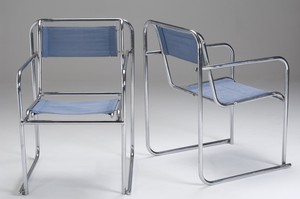 Pair of P.E.L Stacking Chairs