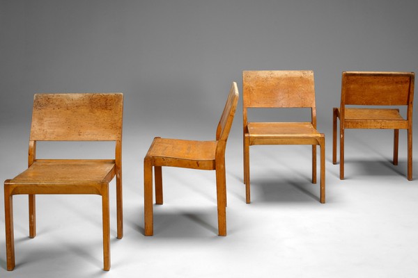 Four Stacking Chairs No. 611