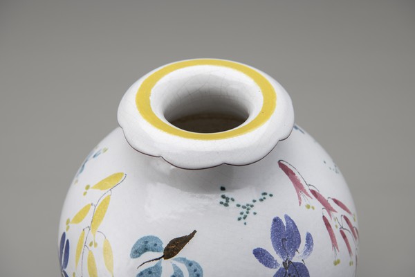 Vase with Scalloped Rim