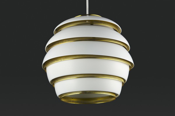 Pair of 'Beehive' Ceiling Lamps, Model no. A331