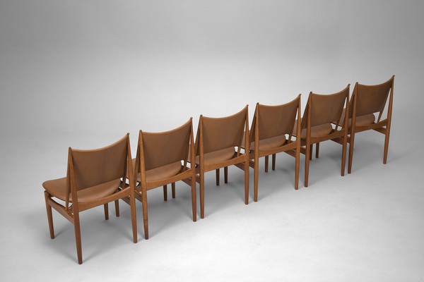 Set of Twelve 'Egyptian Chairs'