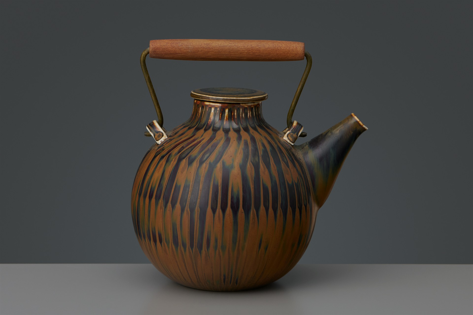 STIG LINDBERG スティーグ・リンドベルグ Stig Lindberg for Gustavsberg unique stoneware hourglass