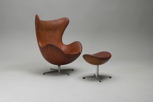 Egg Chair With Ottoman, Model nos 3316 and 3127