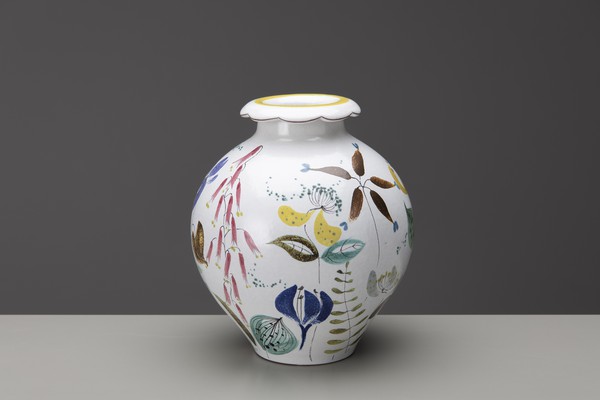 Vase with Scalloped Rim
