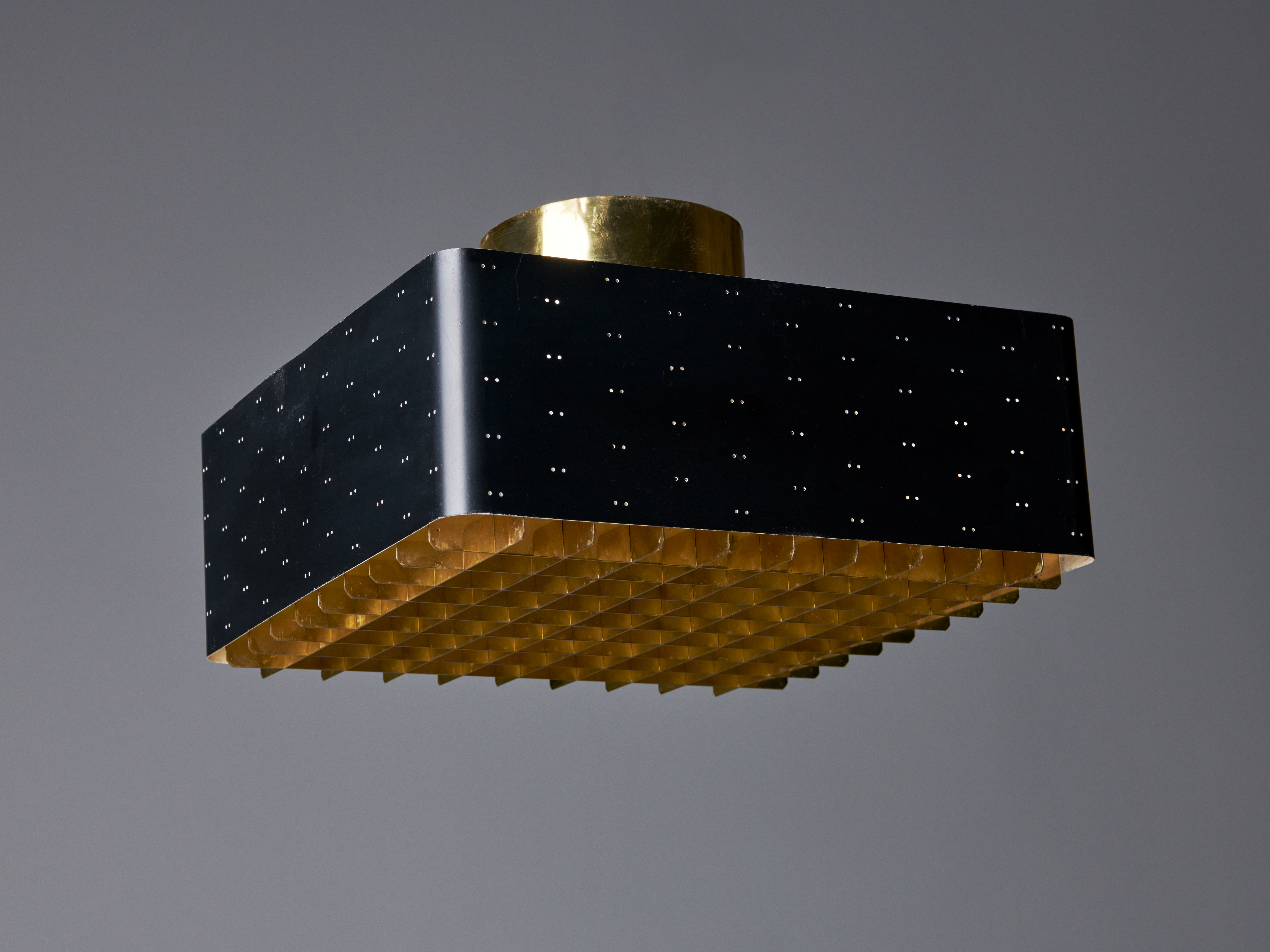 Mid-Century Starry Sky Ceiling Lamp by Paavo Tynell for Oy Taito